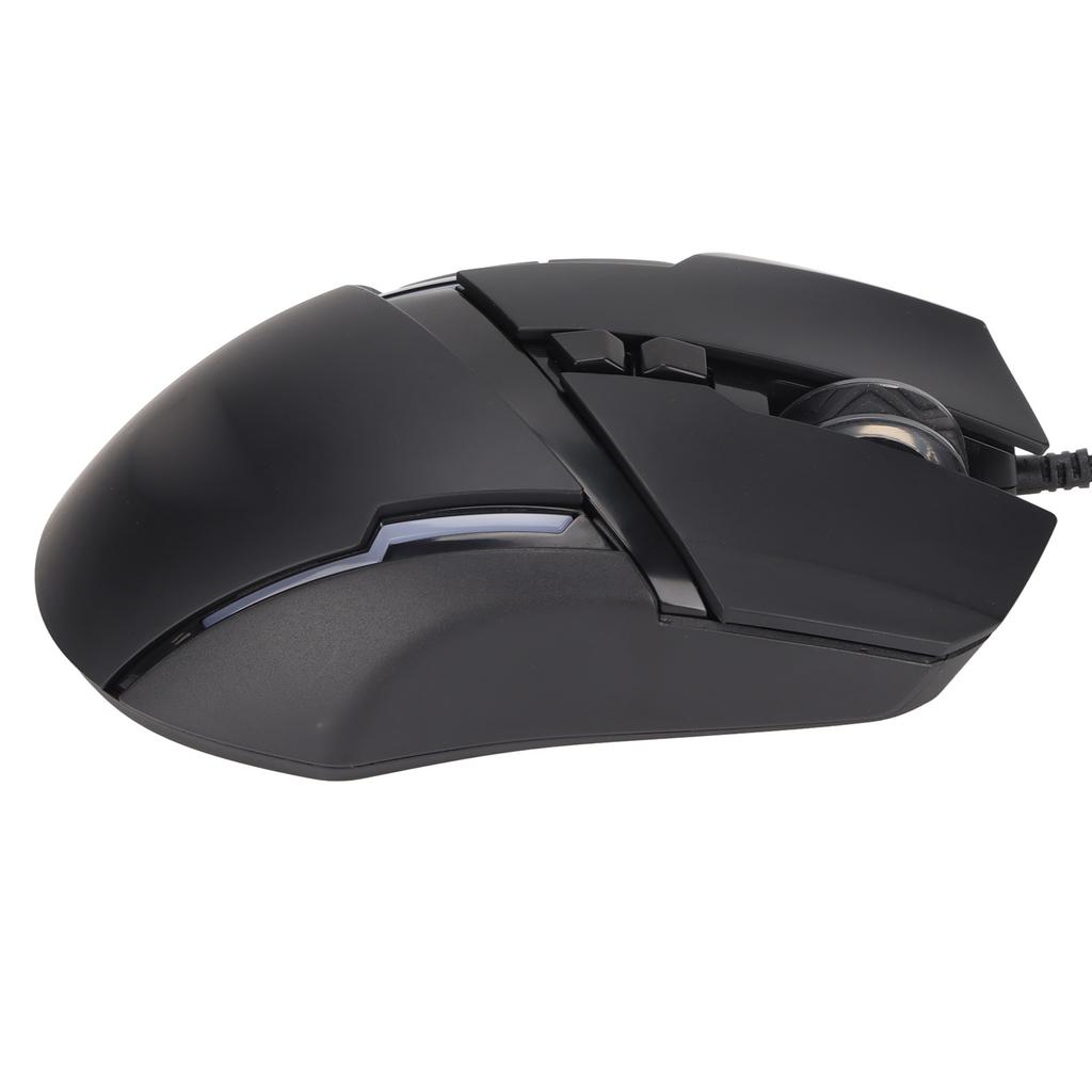 Gaming-Maus RGB 6 einstellbare DPI Einfache Steuerung Plug and Play 7 programmierbare Tasten Kabelgebundene Maus für Gaming Studium Arbeiten