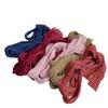 Retro Pleated Ramie Scarf Slender And Narrow Long Silk Scarf Japanese Mori Women Versatile Extended Neck Protector Scarf Shawl