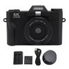 6K Digital Camera 64MP Autofocus Camara 16X Zoom 180 Degrees Flip Screen Compact Travel Camera with 32GB Memory Card