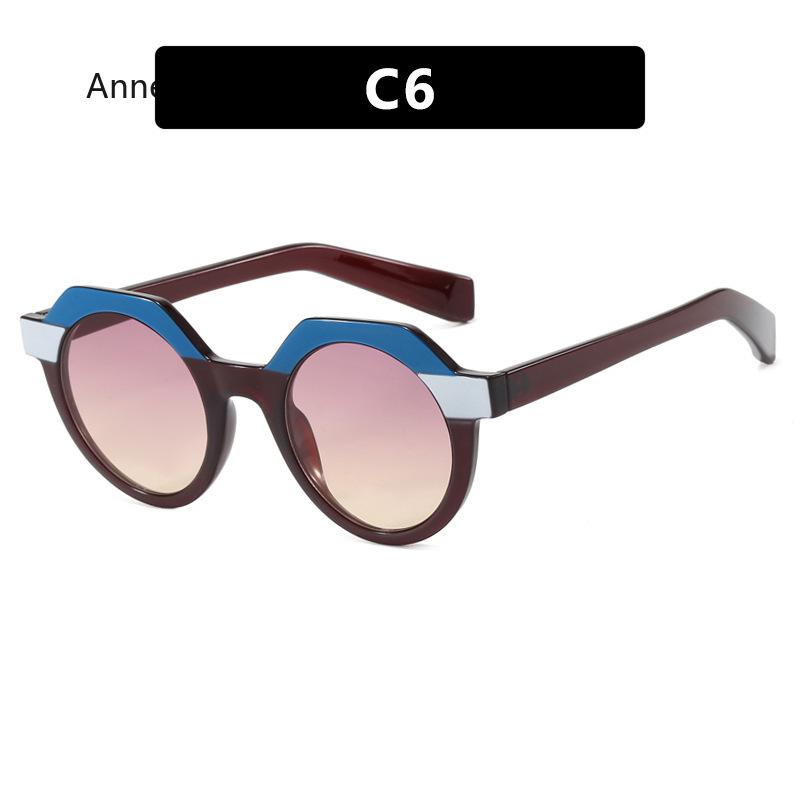 Oversized Round Vintage Sunglasses Women For Men Luxury Designer Sun Glasses Popular Outdoor Big Frame Punk Eyewear UV400