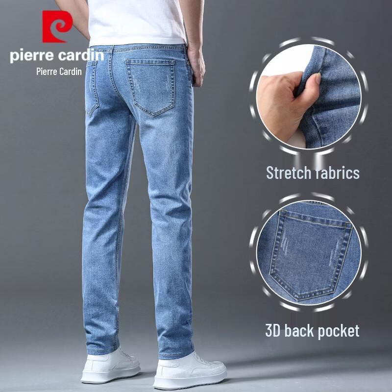 Pierre Cardin Men's Slim-Fit Straight Stretch Jeans