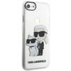 Karl Lagerfeld KLHCI8HNKCTGT iPhone 7/8/SE 2020 / SE 2022 Transparent Hardcase Gliter Karl&Choupette
