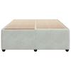 Bed Frame Without Mattress Light Grey 140 X 190 Cm Velvet