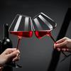 JUSTINLAU Handmade Red Wine Glass & Decanter Big Belly Crystal Glass Burgundy Bordeaux Goblet Wedding Birthday Party Supplies