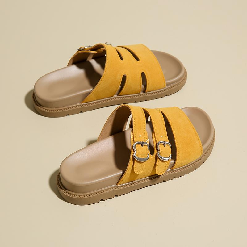 Fashion Flats women Sandals Platform Shoes Woman Casual Loafers Summer 2025 trend Slingback Walking Shoes Comfort Sandalias De Mujer