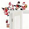 Santa Christmas Door Corner Decor Christmas Door Frame Decor Snowman Reindeer Frame Sign Wooden Pendant For Party House Dec Y3L1