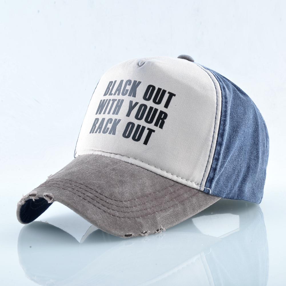 Sprany dżins czapka z daszkiem mężczyźni kobiety miękka bawełna czapki tirówki list Trucker Bones Snapback czapka hip-hopowa