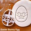 1pc Children's Gift Easter Bunny Cookie Stamp Mold Egg Cookie Cutter Kitchen Accessories Baking Tools