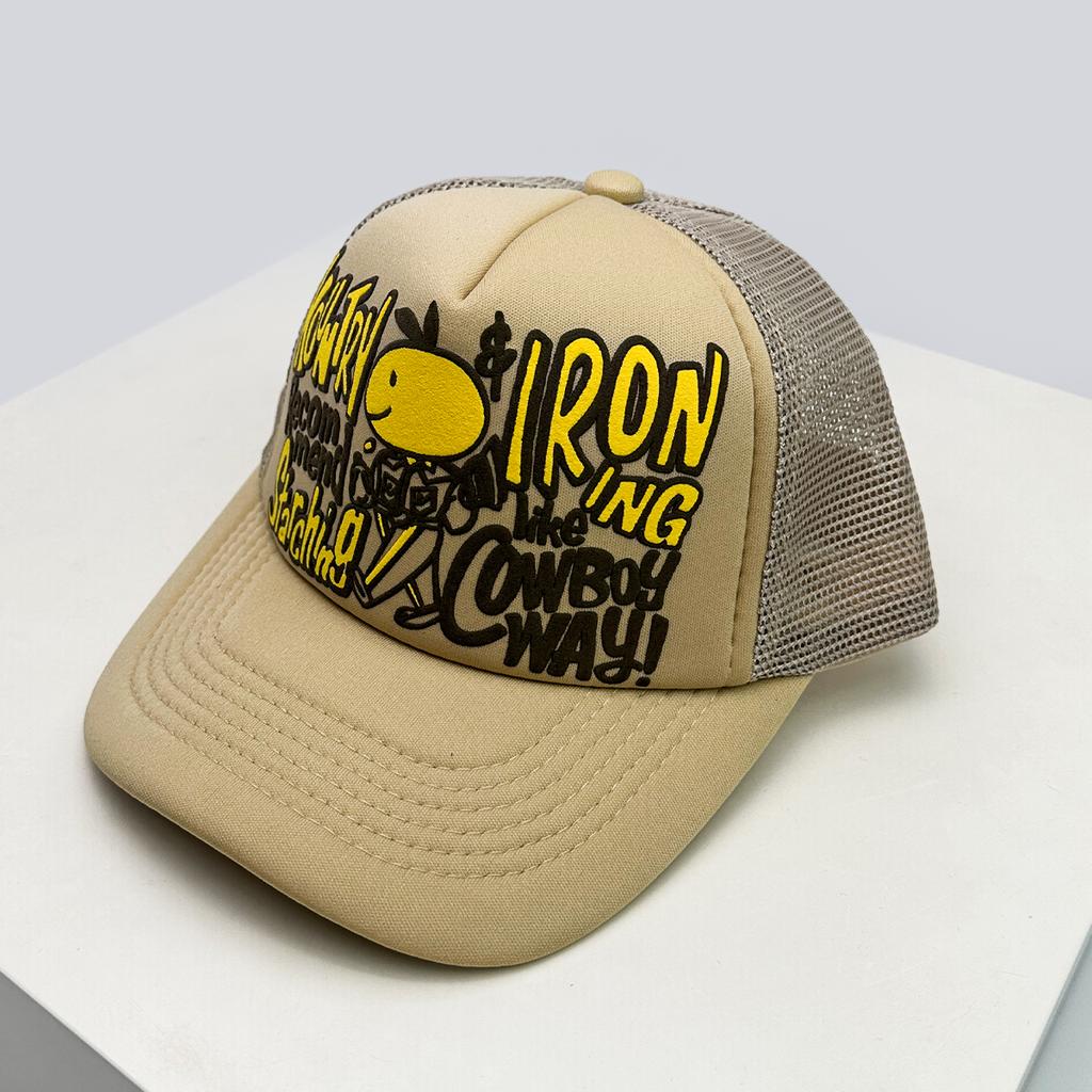Baseball Face Smiling Ear Rabbit Lettering Alphabet Printed 3D Color Contrast Blocking Women  Men For Neutral Gender Fresh Caps Peaked Hats