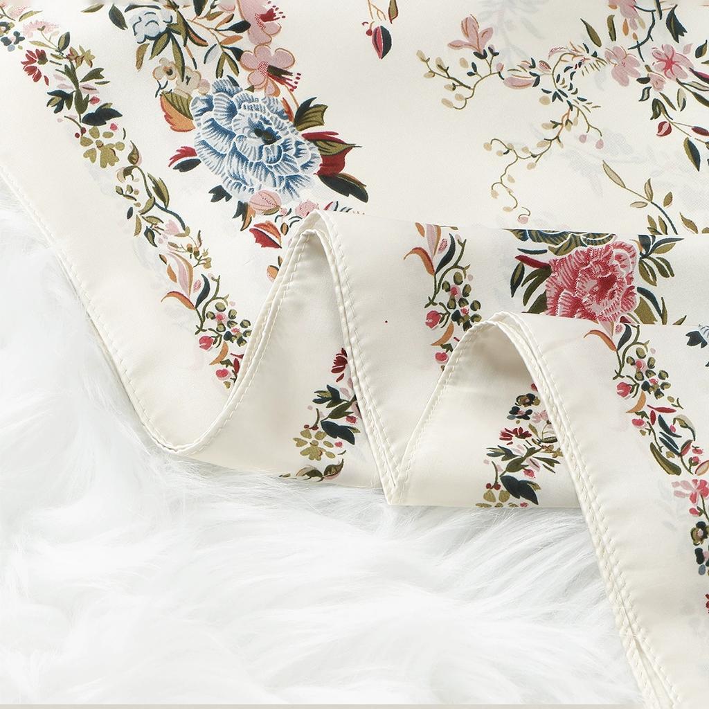 180*85Cm New Silk Satin Printed Long Scarf For Spring Elegant Floral Design Women’S Headscarf & Scarf And Shawl