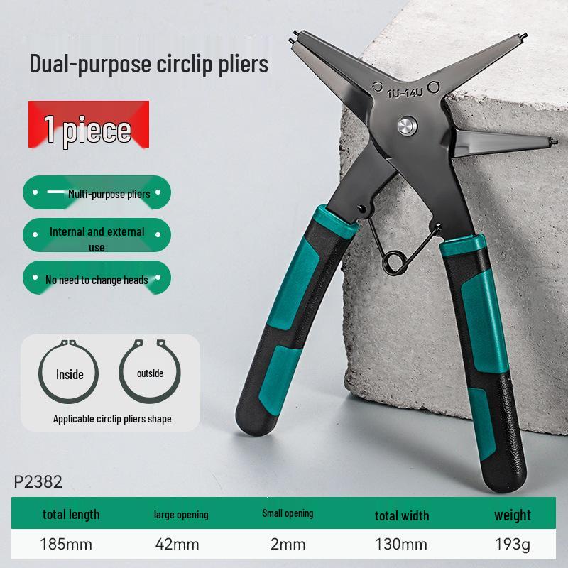 Industrial-Grade Circlip Pliers Set: 5-9 Inch, Inner/Outer, Pointed/Bent Nose for Auto Repair