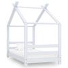 Children's Bed Frame Solid Pine Wood 70x140 Cm