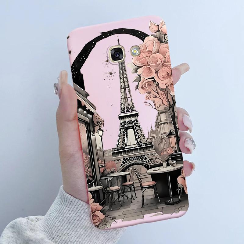 For Samsung Galaxy A5 2016 A7 2017 Phone Case Flower Girls Design Soft Silicone TPU Back Housing for SM-A510F A520F A720F Covers