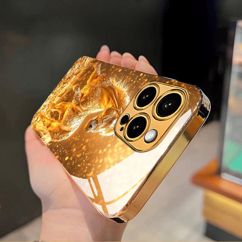 Luxurious Exquisite Horse Phone Case for Iphone 17 Pro Max Cover Built-in Glass for iPhone 17 16 15 14 13 12 Pm Pro Plus