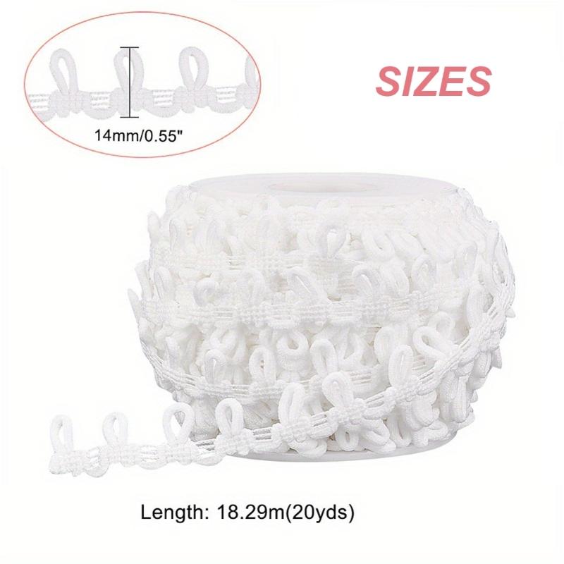 20Yard Long Elastic Polyester Button Straps Detachable Collar Button Closure For Shirt Dress Jackets Sewing Accessories