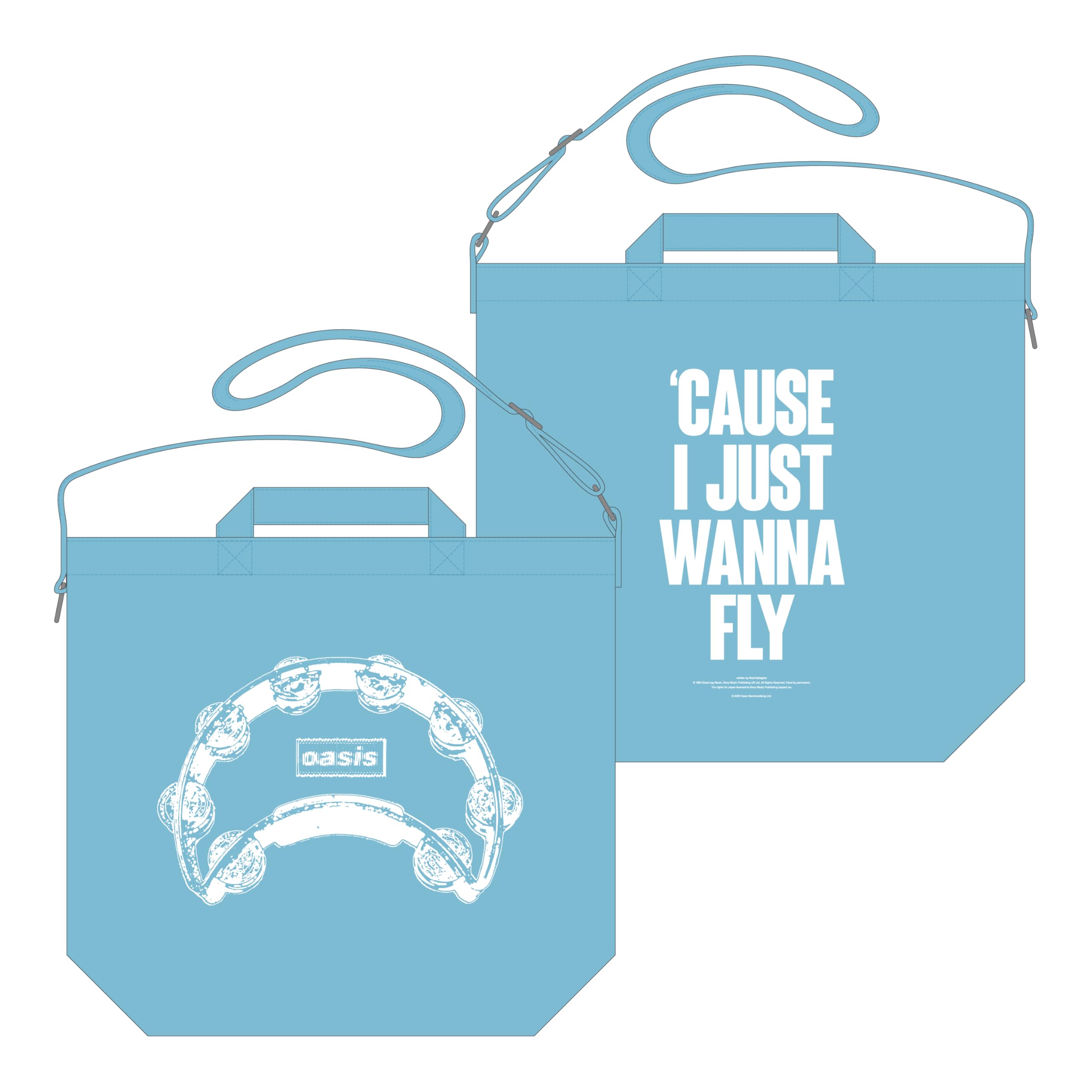 

[Amazon.co.jp Exclusive] Oasis Official Merchandise Tote Bag L Light Blue