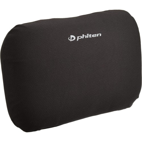 BONFORM Phiten Aqua Titanium Cushion Waist Pad S 34 x 23cm Black Memory Foam Low Back Pain Fatigue Prevention Phiten 5815-30BK