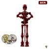 Death God Skeleton Action Figure, Fun Multi-Joint Mobile Shapeshift Robot,Halloween  Manikin Decorative Ornaments Toys