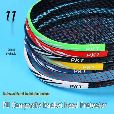 Pat Kopf Verschleißfeste Badminton Schläger Rahmen Aufkleber - Langlebiger Verdickter Kantenschutz