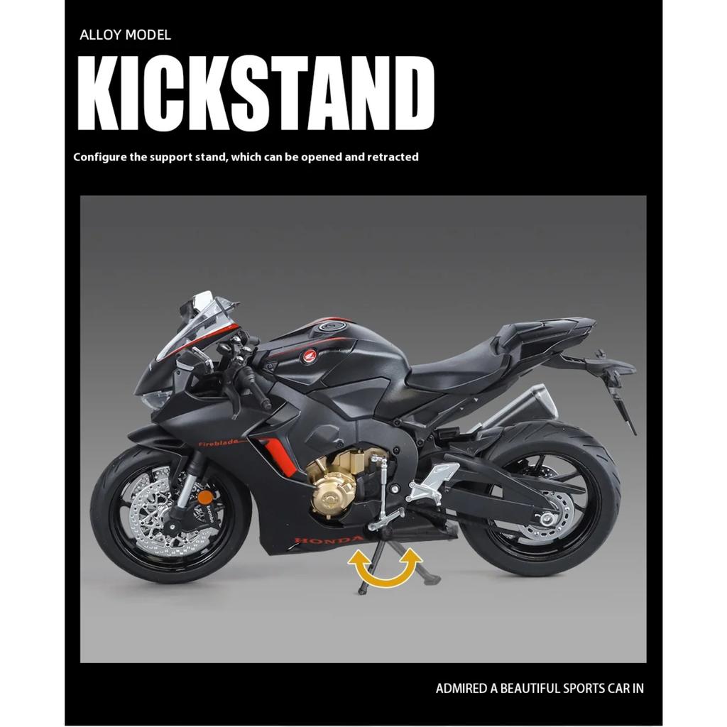1/9 Honda CBR1000RR Speed Adult Collection Decoration Gifts Motorcycle Diecast Simulation Alloy Model Sound & Light Toy for Boys