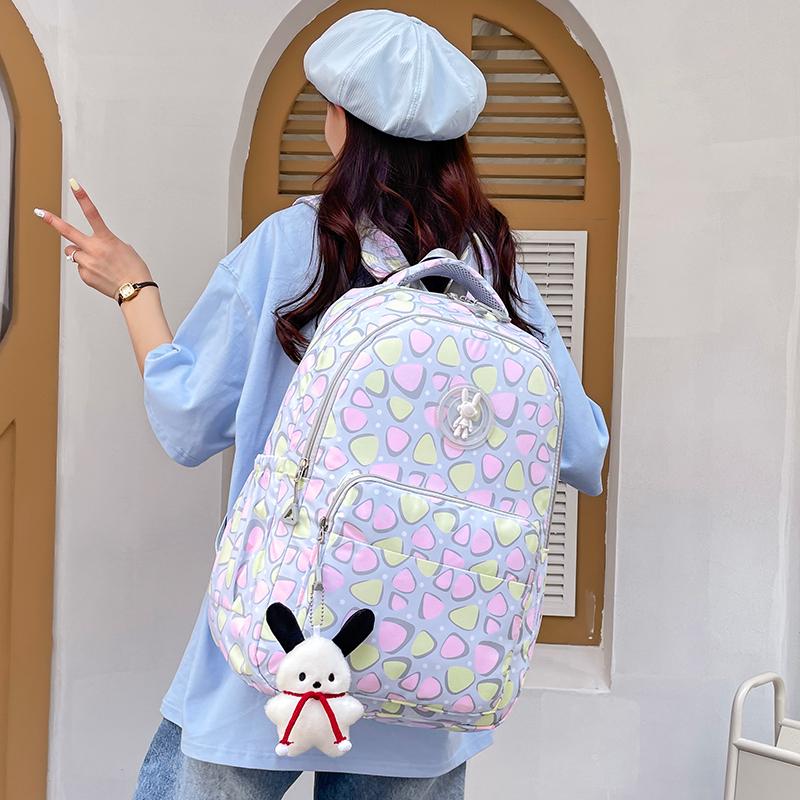 Student School Bag Print Large Capacity Backpack for Women