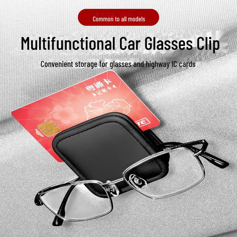 Cartoon Multifunctional Sunglasses & Card Clip for Car Visor