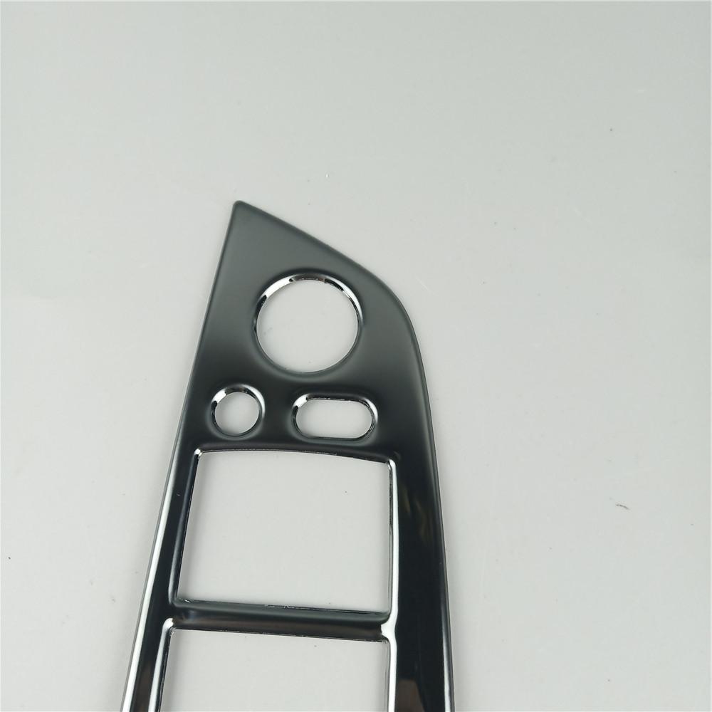 Schwarz Auto Tür Armlehne Panel Dekoration Aufkleber Für BMW X5 E70 X6 E71 2008-2014 Edelstahl Fenster Glas heben Tasten