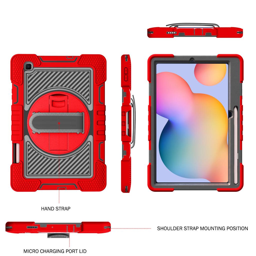 For Samsung Galaxy Tab A 8.0 SM-T290 T295 Case 360°Rotating Kickstand Shockproof Cover for Tab A 10.1 SM-T510 SM-T515