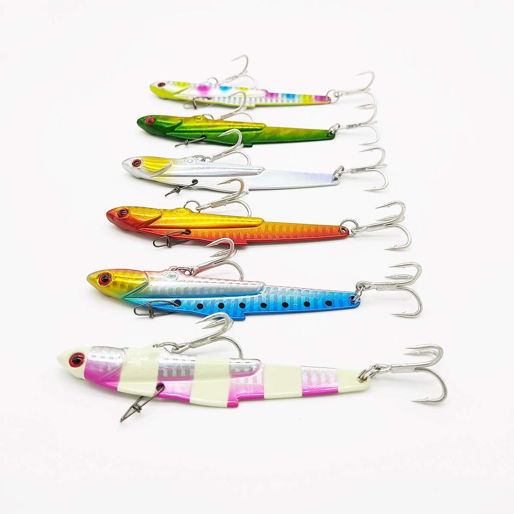 Orurudo Fishing Tackle Vibration Set 45g For Large Bluefish Specification Qb100205a01n0 "Metal BIG" 6-color 10.6cm (A Color) 2-hook