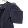 FOXEY NEW YORK Made In Japan Short Sleeve Mini Dress 38 Dark Blue Women Used