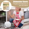 30pcs Dishwashing Detergent Dishwasher Sheets Mild Cleaning Strips for Home Kitchen, Efficient Alternative to Dishwasher Tablets