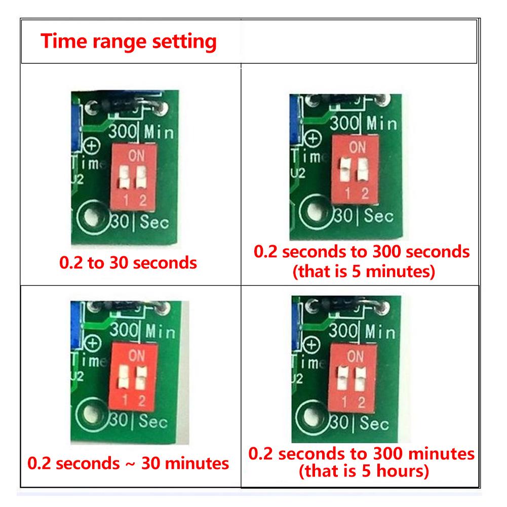 RD72DC12V Infinite Cycle ON OFF Relay Module Trigger Delay Switch Infinite Loop Relay