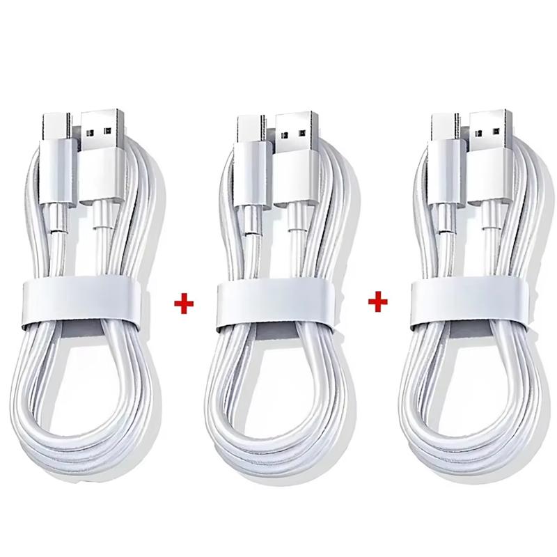 3/1 ks Kabel pro rychlé nabíjení 120W 10A USB A na Type C Rychlonabíječka Vysokorychlostní přenos dat Kabely pro Samsung Xiaomi Huawei
