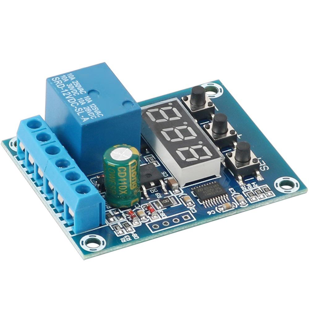 DC 9V 12V 24V Digital Voltage Control Relay Module Relay Switch Control Board LED Voltmeter Charging Discharge Protection Board
