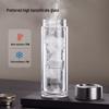 TOMIC Double-Layer Glass Tea Infuser Bottle