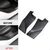 2 Pcs Car Rear Door Sill Cover Anti Fit for