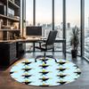 Johnny Bravo Printed Round Rug Carpet Chair Rug Area Rug Entryway Doormats,for Office Chair Living Room Bedroom Kitchen Room.