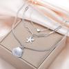 Cazador Starfish Shell Heart Pendants Women's Necklaces 2026 Jewelry Stainless Steel Multi-layers Necklaces Bohemian Gifts 2026