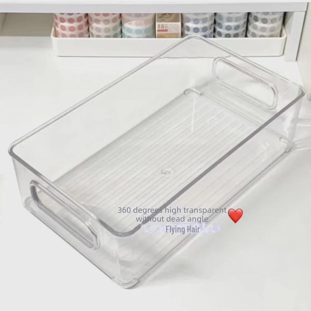 "Acrylic Transparent Drawer Storage Box for Cosmetics and Snacks"