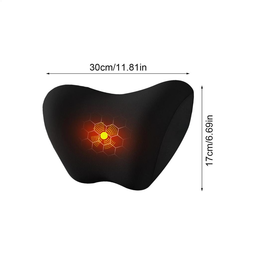Car Headrest Seat Cushion Memory Foam Pillow Head Support Neck Rest USB Powered Electric Massage Cars Travel Pillows