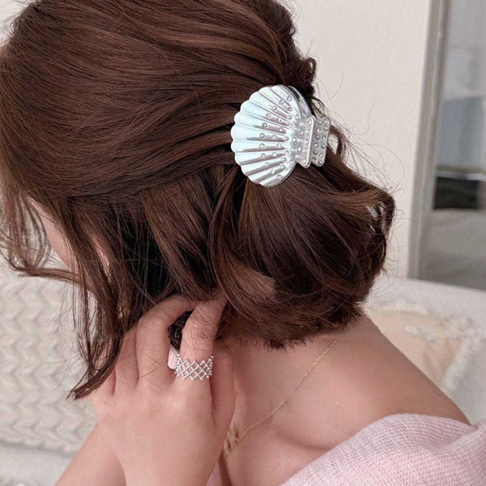 Acrylic Pearl Shell Hair Clip Hairpin Small Grab Clip Sweet Small Hair Claw  Vacation