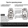 1Pc 25Cm Bronze Kerosene Lamp Retro Horse Lamp Camping Lamp Outdoor Tent Lamp Emergency Camping Portable Hanging Lamp