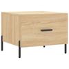 VidaXL Table basse sonoma gris 40x40x55 cm bois d'ingénierie 832826