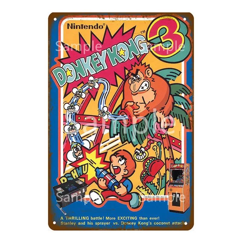 Anime Video Game Role Tin Sign Playroom Bedroom Wall Painting Plate Shabby Metal Signs Decor Vintage Art Decorative Wall Plaques