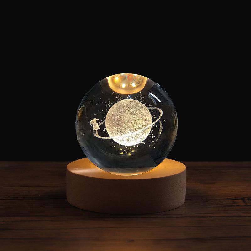 Starry Sky Luminous Crystal Ball Night Light - Heartfelt Gift for Birthdays