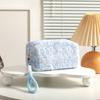 Nordic Style Leopard Pattern Cosmetic Organizer With Plush Material And Zipper Closure For Women