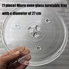 27cm Mikrowellenofen Glas Drehteller Tablett Hitzebeständig Ersatz Spülmaschinenfest Glasplatte Hitzebeständig Ersatz