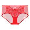 Aimer Women's Red Lace Mid-Waist Briefs