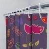 Colorful Shower Curtain Design Purple Floral Decor For Bathroom Modern Home Decoration Waterproof Fabric Customizable Size