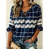 Simple Fashion Women's Loose Blouse, Exquisite Art 3D Print, Soft Comfortable Slimming Outdoor Casual Clothes